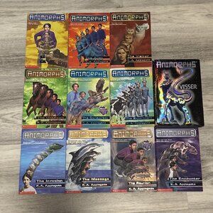 Animorphs Book Series Lot of 11 KA Applegate Spy Espionage Fantasy One Hardcover